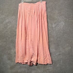 Talbots Blush Pink Pleated Maxi Skirt